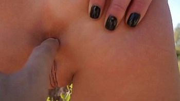 Felicity Feline fucks, sucks and gets fingered by parkranger outdoors