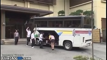 Japanese teacher wants fuck on the college bus