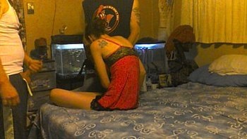 amateur wife shared and used by two guys and gets a double creampie