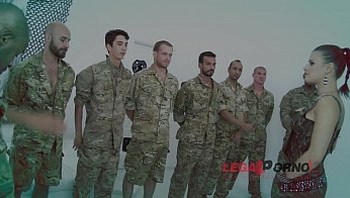 10 men anal gangbang for Billy Star SZ961