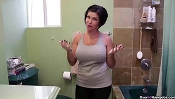over40-Busty milf POV hanjob