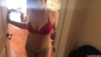 MILF lets teen voyeur fuck her pussy