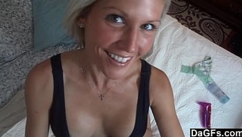 Busty milf works hard to get a facial