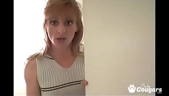 Mature MILF Sucks Off A Cock On Her Knees