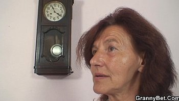 He bangs sewing 70 years old granny