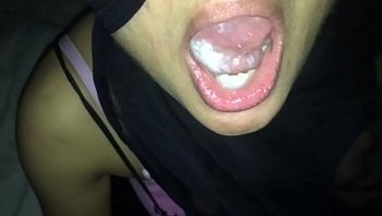 My lovely wife swallow hot cum