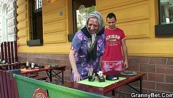 Big tits granny fucked hard