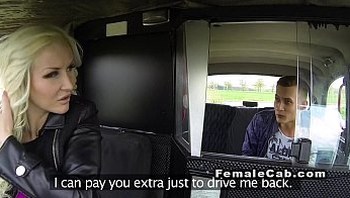 Euro female fake taxi driver bangs big dick