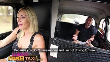 Female Fake Taxi Busty blonde rides lucky passengers cock to pay fare
