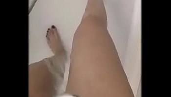 Amazing legs with shower