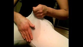teen in leggings tight pants fingering