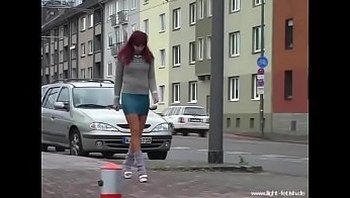 HEELS AND LEG WARMERS