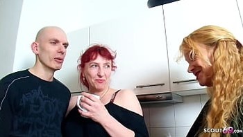 German Mature Join old Wife and Big Dick Husband in 3Some