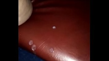 Cumming inside the booth in the cabin