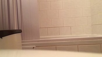 Hotel shower masturbation