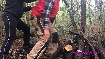 I go to my husband in the woods and during the break he breaks my irritant