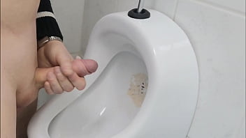 Jerking off on a make noticeable rest room