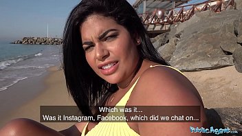 Public Agent A Blind date for Latina with hulking natural boobs
