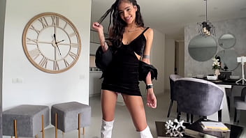 Skinny Petite Teen Latina Fucks SugarDaddy before descending out with boyfriend