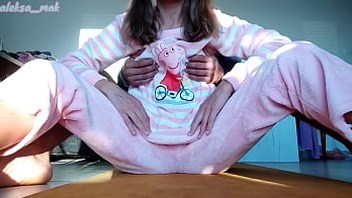 stepbrother hard jerking cunt plus compacted tits stepsister forth pajama