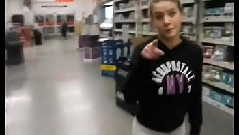 Stranger girl sucks my dick in Walmart