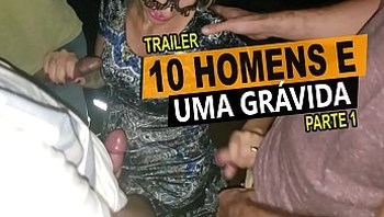10 homens e uma grávida, Cristina Almeida em um menage no cinema com vários desconhecidos, casal amador - Kratos Parte 1/4