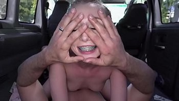 INSANELY cute teen gets fucked in the bus PART 4