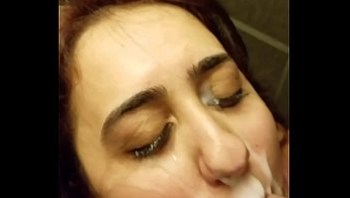 HUGE FACIAL FOR DIRTY SLUT BEFORE HER JOB INTERVIEW