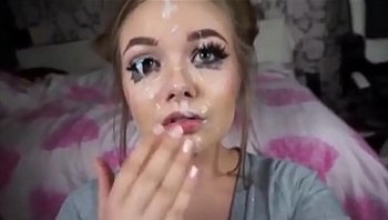 Facial cumshot compilation