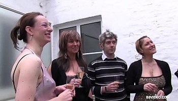 Gala evening turns into German hardcore swinger party