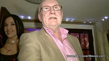 Babe with 60 yr old man at Radlett swingers party