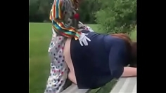 Young clown fucks the client