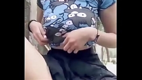 Hot new girl showing everything on the street