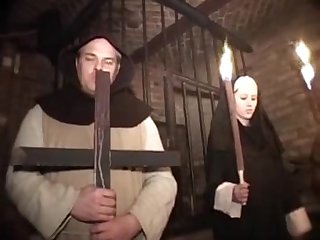 Brunette slave girl fisted and fucked in gangbang