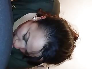 Mexican milf sucking my dick