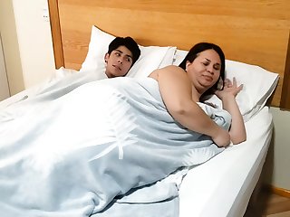 Stepmom Visit Stepson Bed and Riding Cowgirl Slut BBW