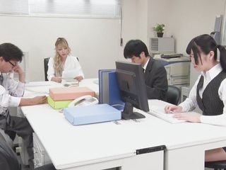 LUNA & NAKO SUDO :: OFFICE LOVERS ~FEMALE BOSS WHO TRAINS NEW FEMALE EMPLOYEES~ - CARIBBEANCOM